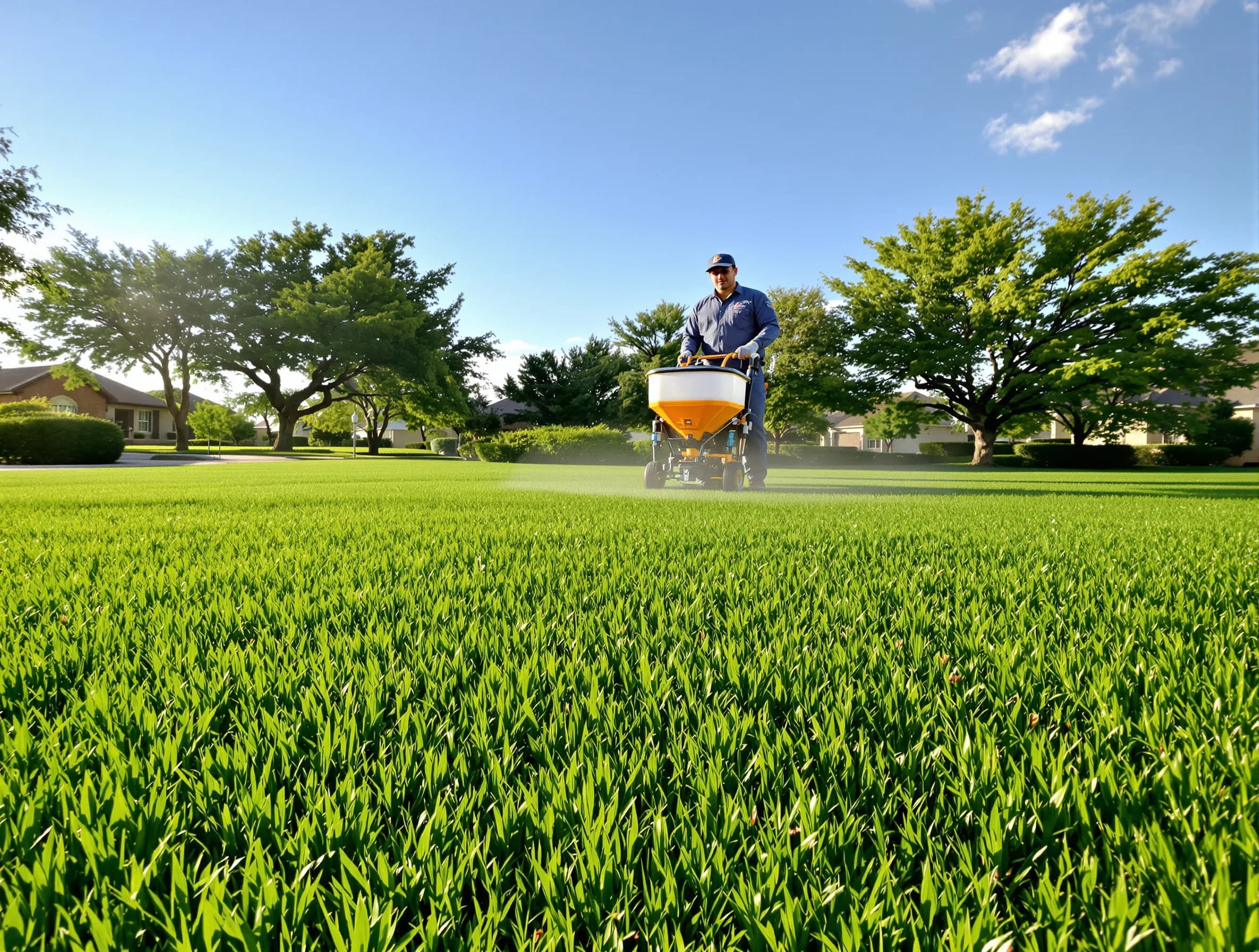 Lawn & Landscape Care service — licensed Texas pest control professionals at work