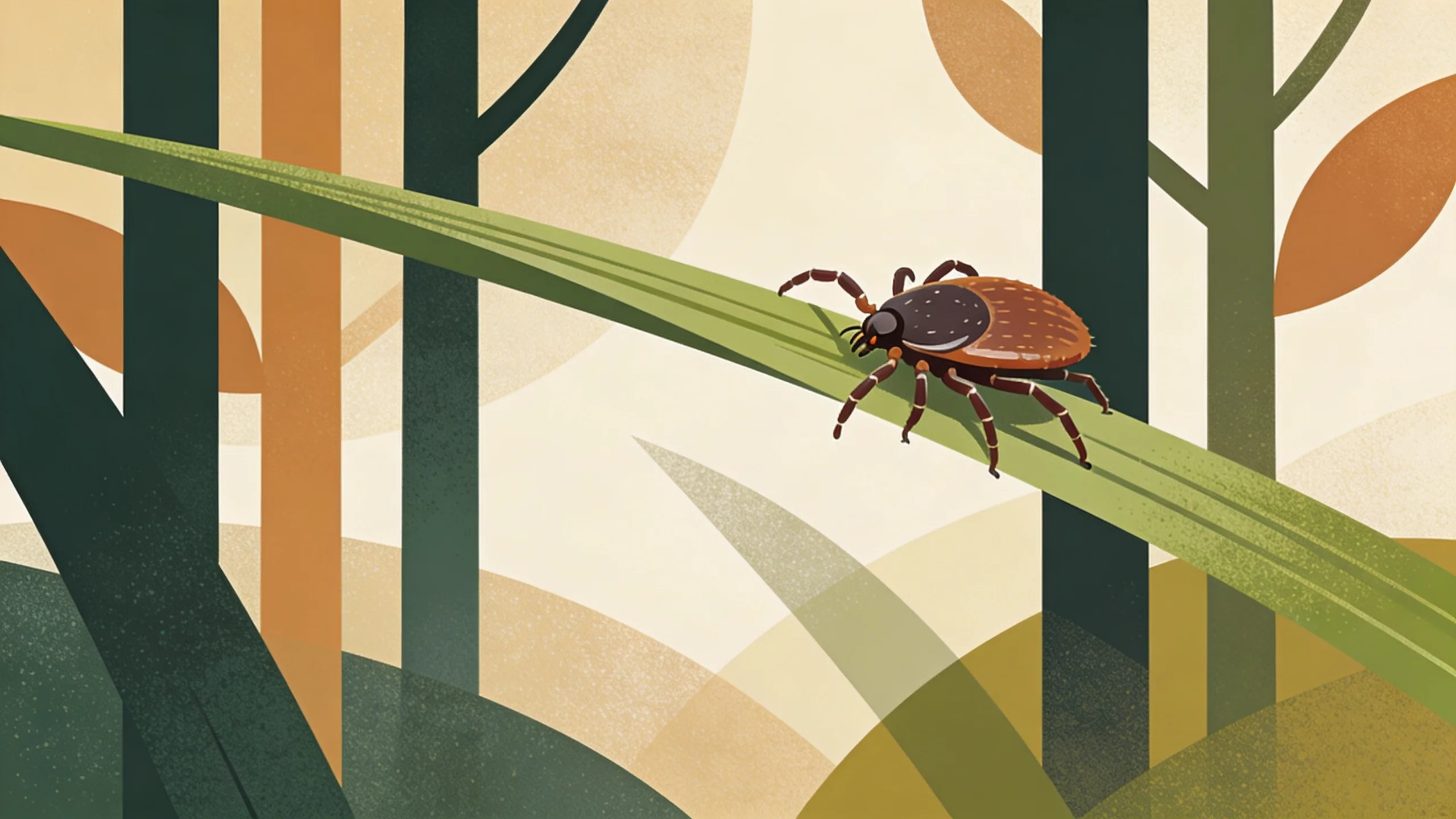 Close-up of a blacklegged tick on a leaf, illustrating early tick season concerns in Texas