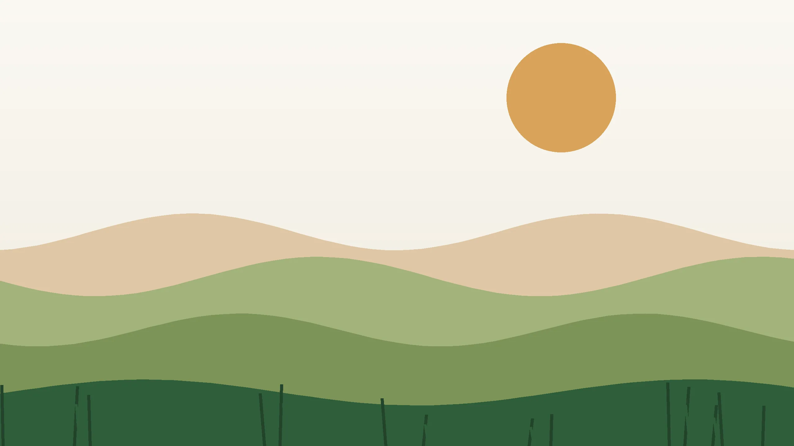 Editorial illustration of geometric hay bales in a dry field with rusty discoloration spreading across grass rows under a muted amber sky
