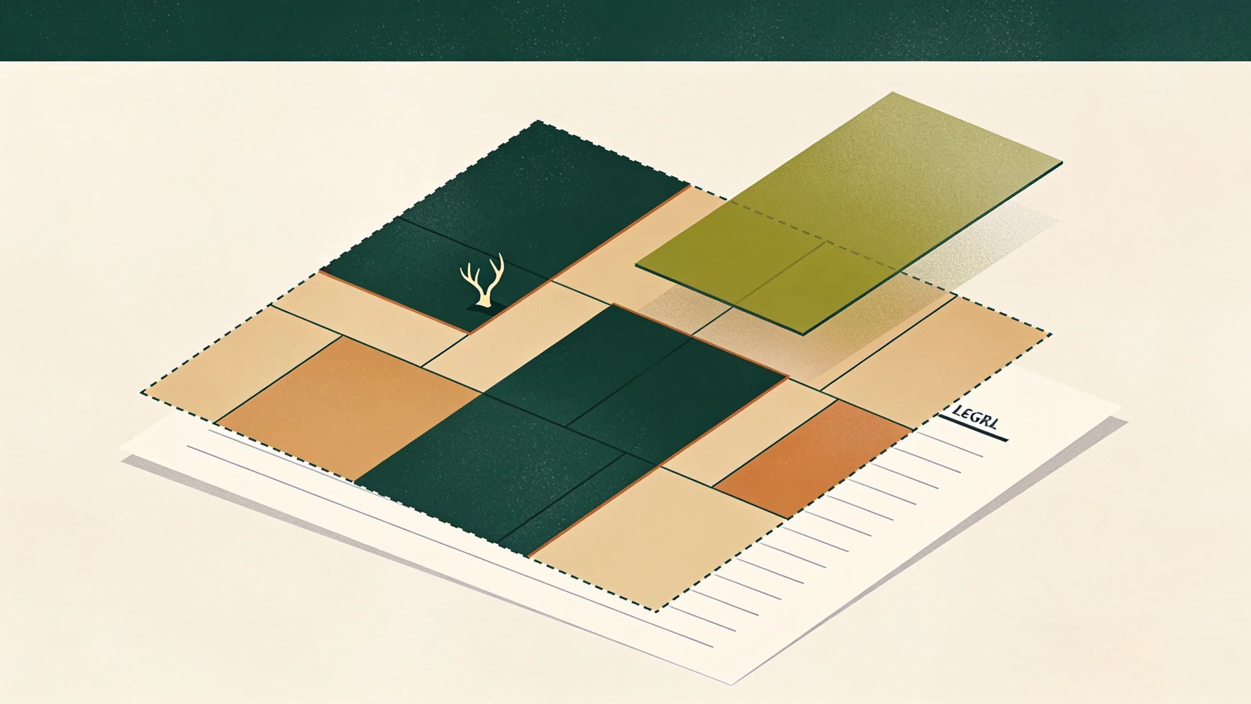 Minimal editorial illustration of a Texas county map with three shaded quarantine blocks and one block being lifted away