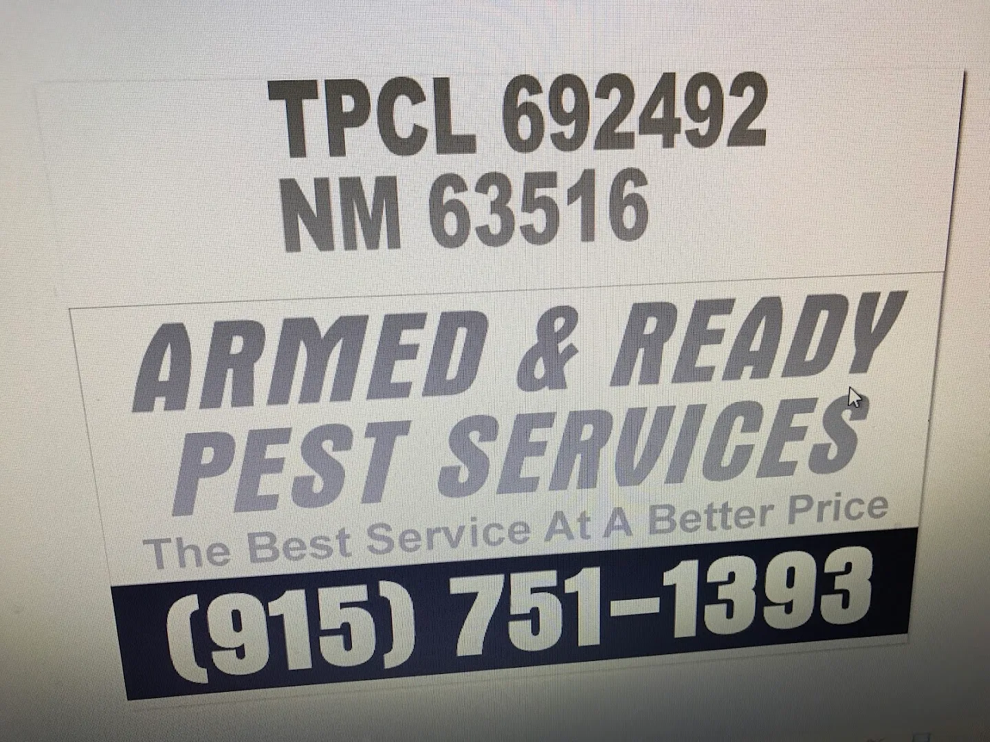Armed And Ready Pest Control Pest Services in El Paso, TX — business photo 5