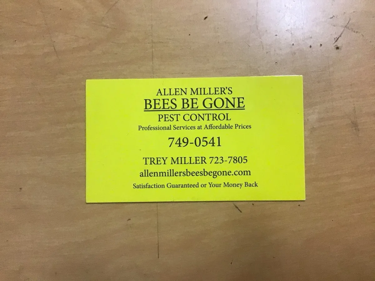 Allen Miller's Bees Be Gone in Waco, TX — business photo 2