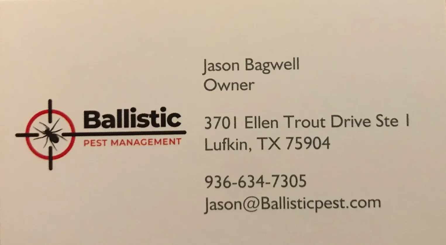 Ballistic Pest Management in Lufkin, TX — business photo 3