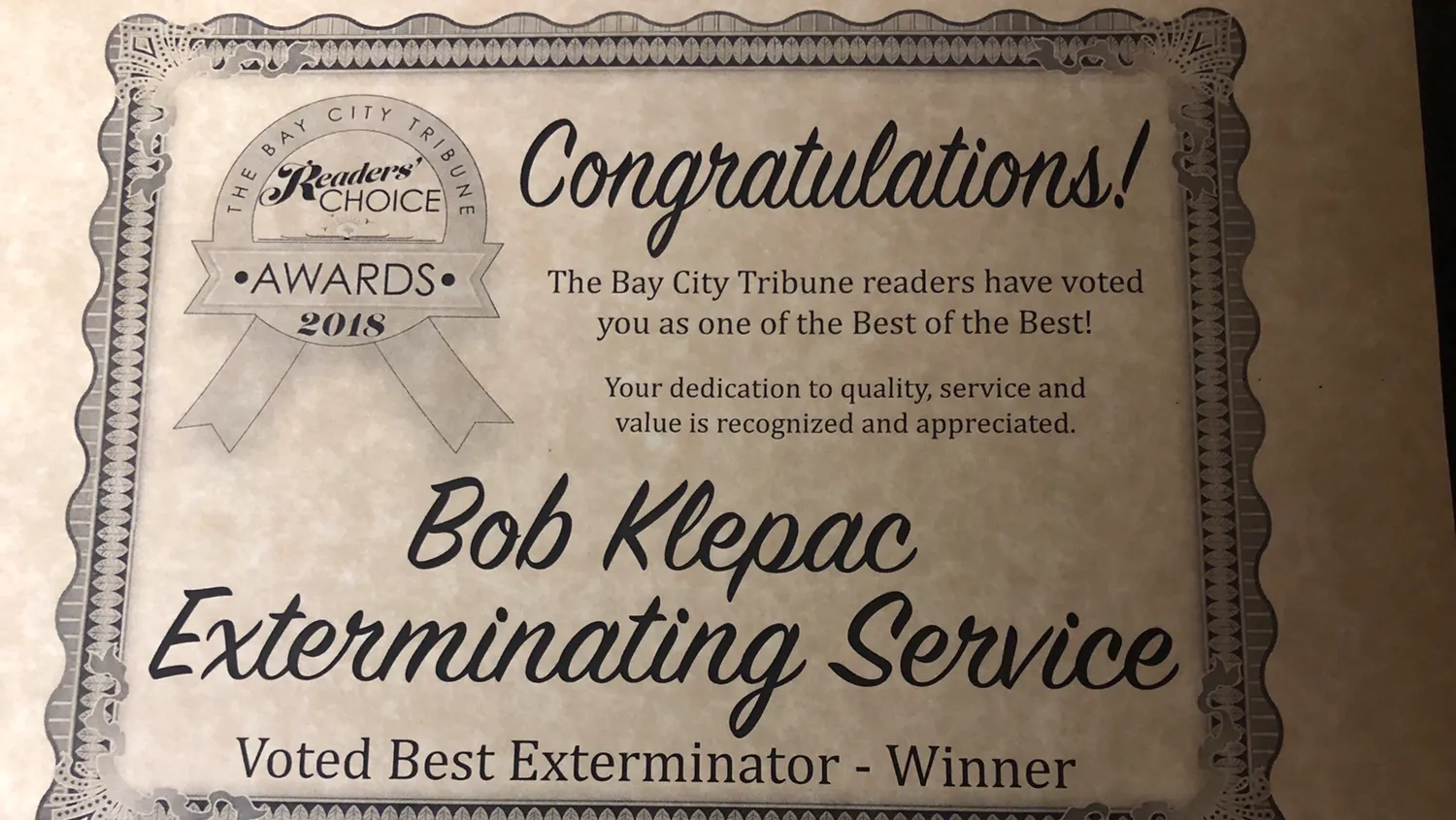 Bob Klepac Exterminating Service in Bay City, TX — business photo 2