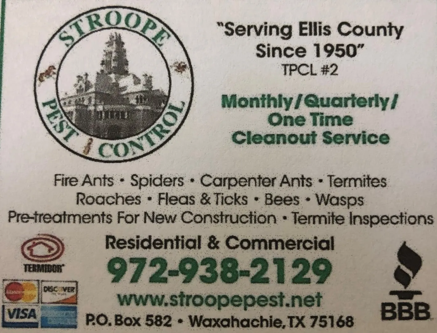 Stroope Pest Control in Waxahachie, TX — business photo 3
