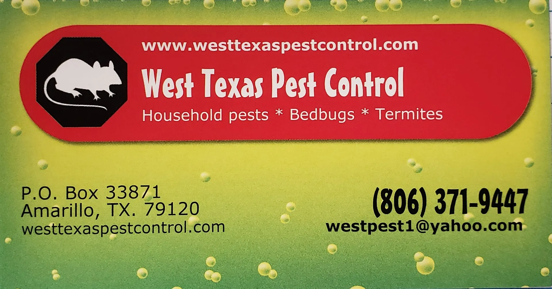 West Texas Pest Control in Pampa, TX — business photo 2