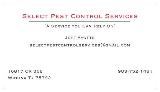 Select Pest Control Services in Tyler, TX — business photo 5