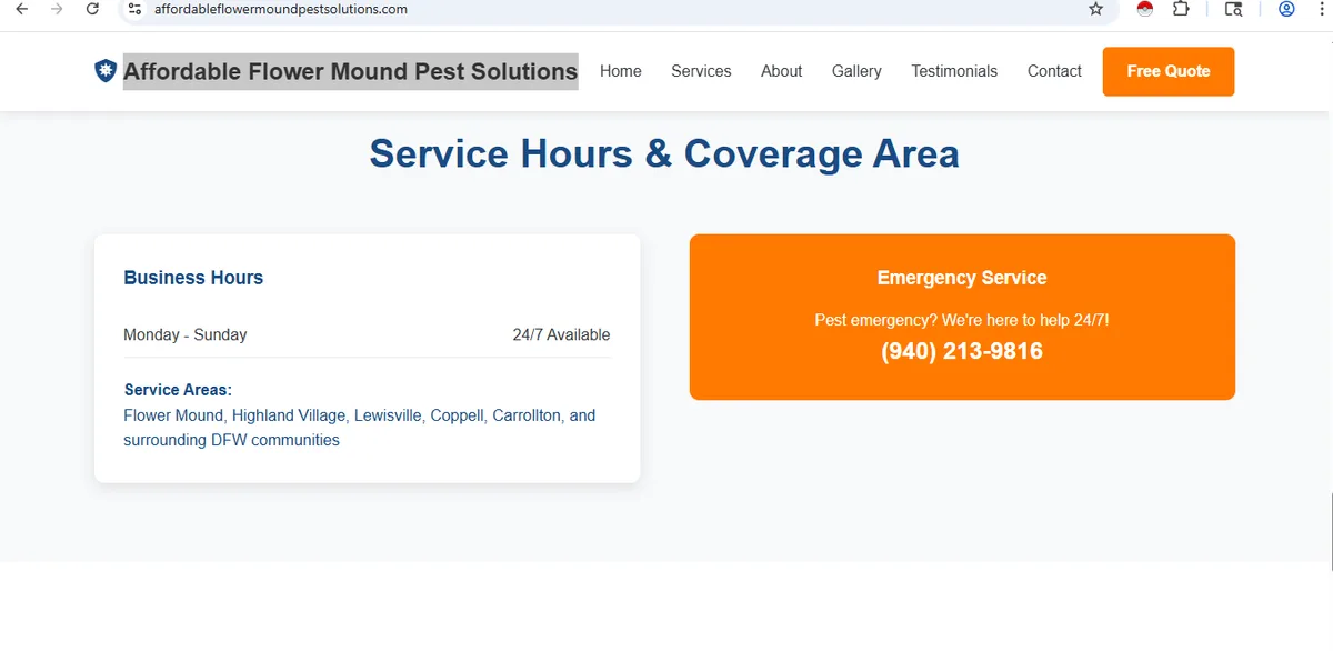 Affordable Flower Mound Pest Solutions in Flower Mound, TX — business photo 4