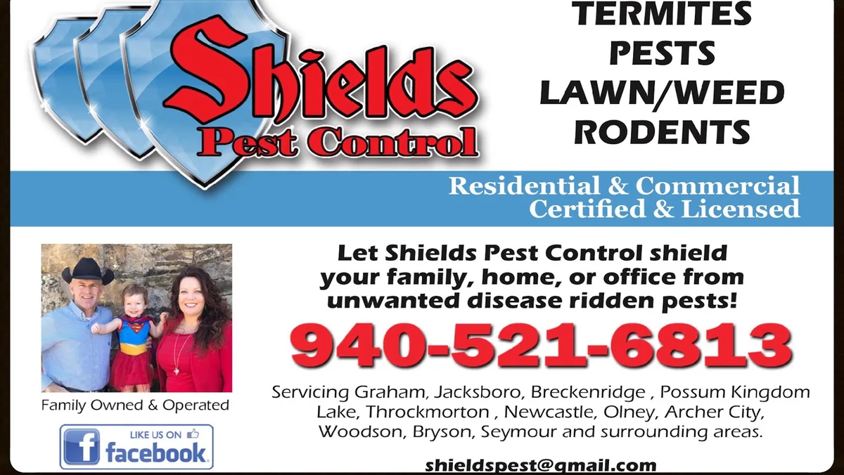 Shields Pest and Lawn LLC- Termite, Pest, Weed in Graham, TX — business photo 6