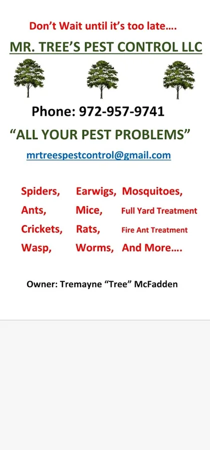 Mr Tree's Pest Control LLC in Dallas, TX — business photo 3
