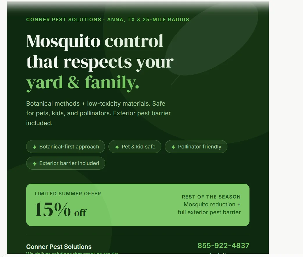 Conner Pest Solutions — pest control in Anna, COLLIN County, TX
