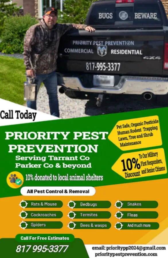 Priority Pest Prevention — pest control in Azle, TARRANT County, TX